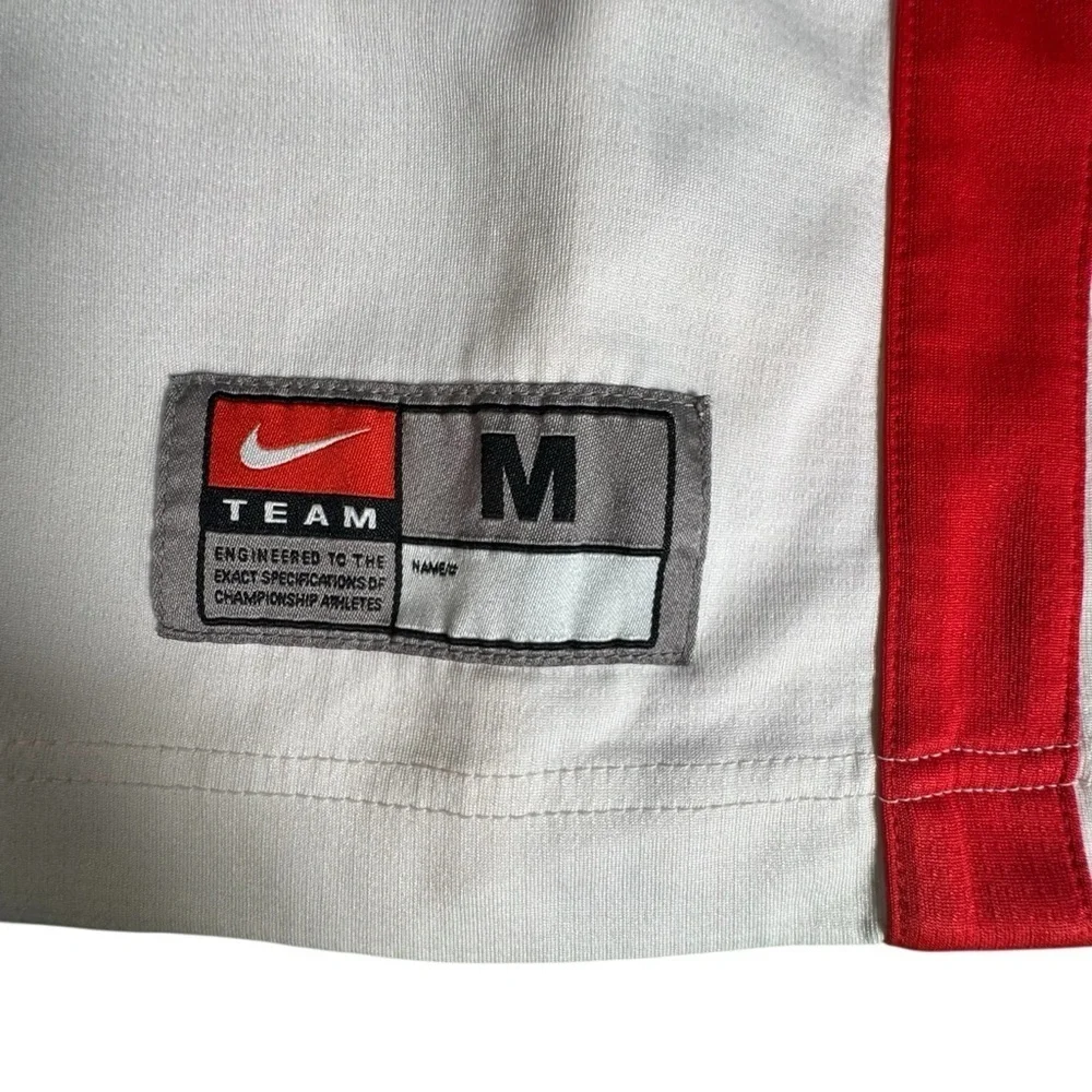 Nike Team Dri-FIT Lancers #22 Basketball Jersey White Red Medium M 392905-109